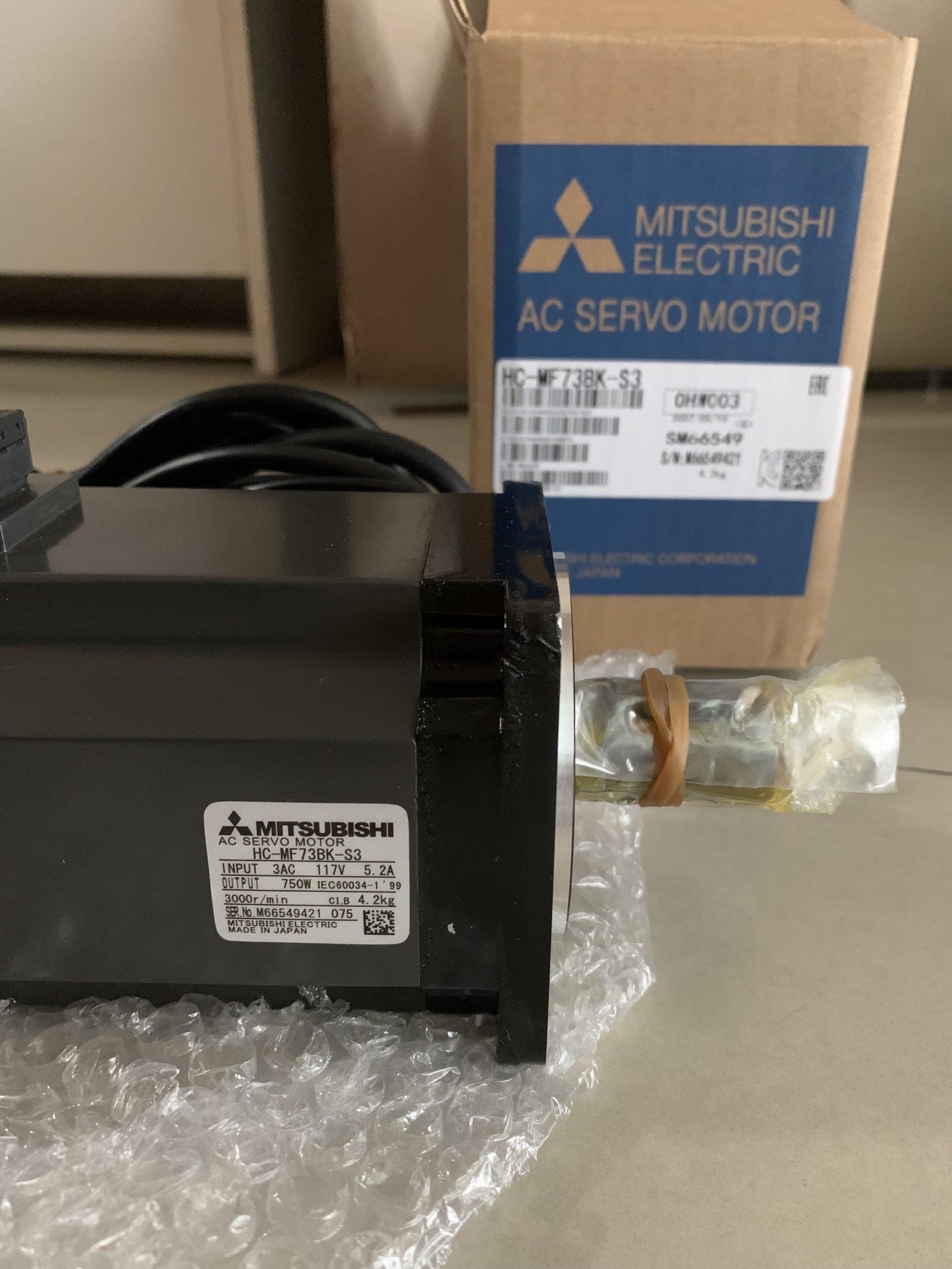 Mitsubishi HC-MF73BK-S3 | AC Servo Motor - PN SAC Co., Ltd.